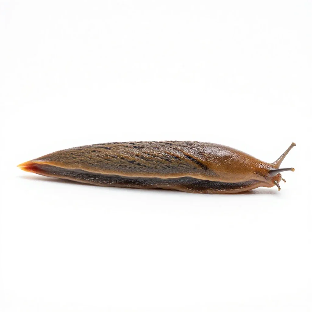 Slug isolated on a white background