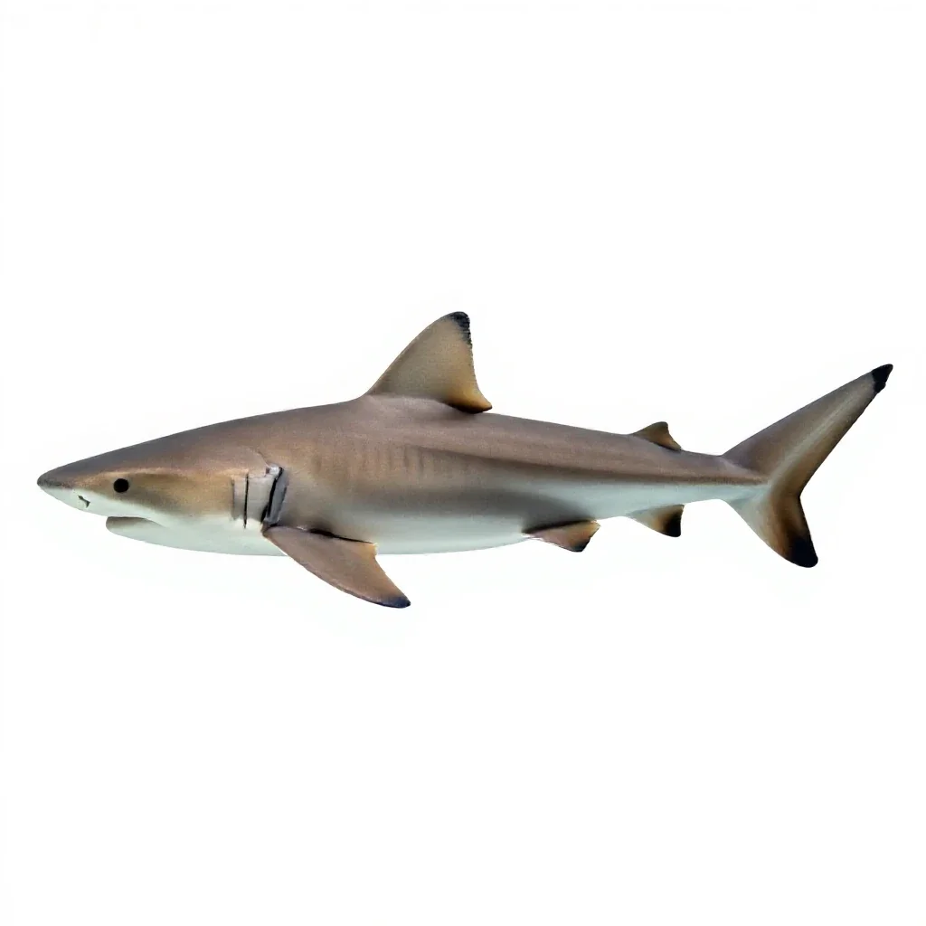 Smooth dogfish isolated on a white background