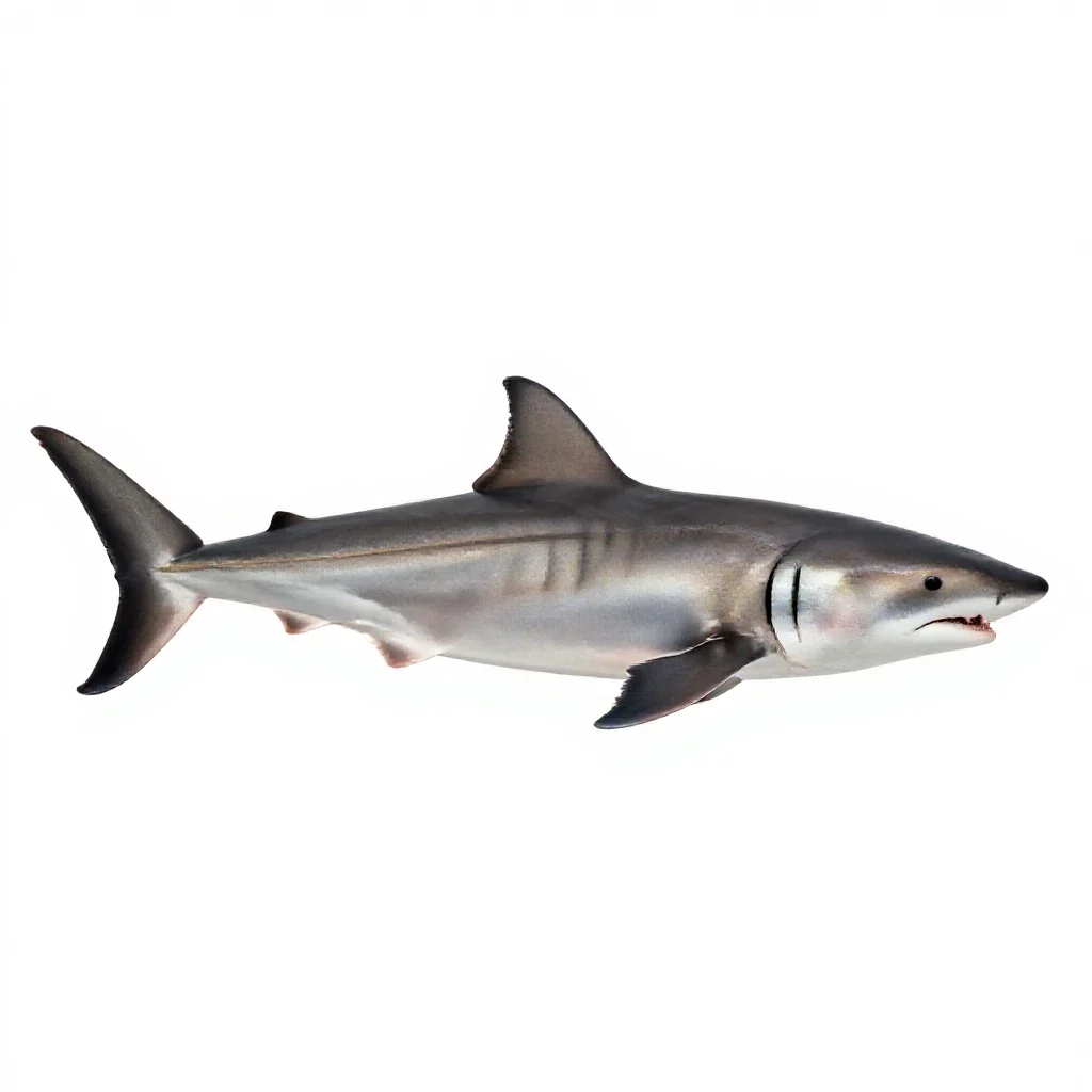 Smooth hammerhead isolated on a white background