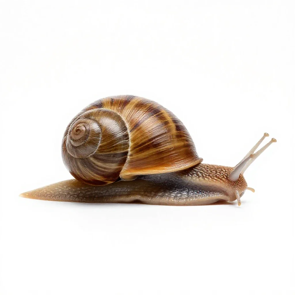 Snail isolated on a white background