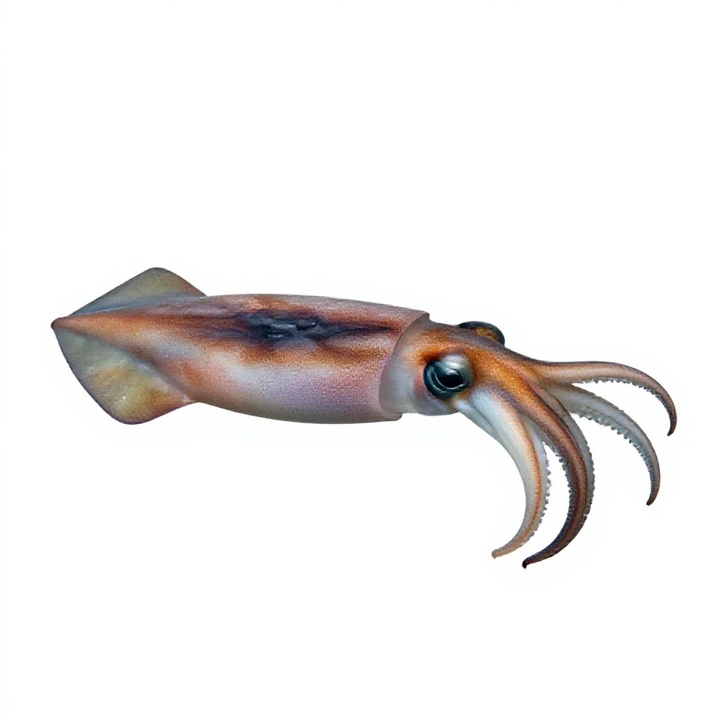Squid isolated on a white background
