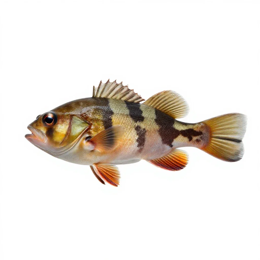 Stickleback isolated on a white background