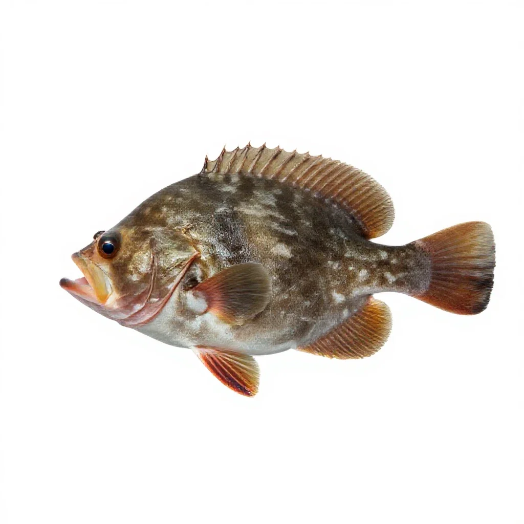 Thorny skate isolated on a white background