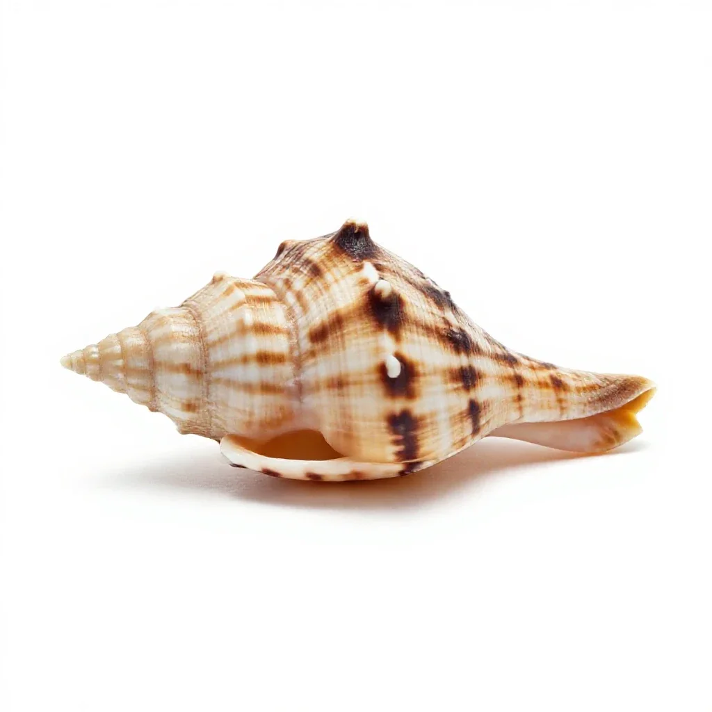 Tooth shell isolated on a white background