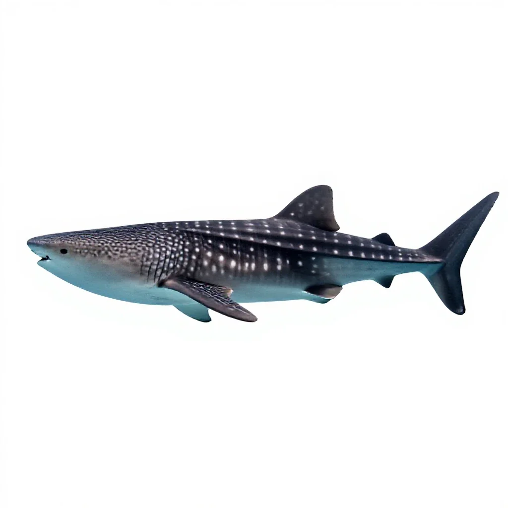 Whale shark isolated on a white background