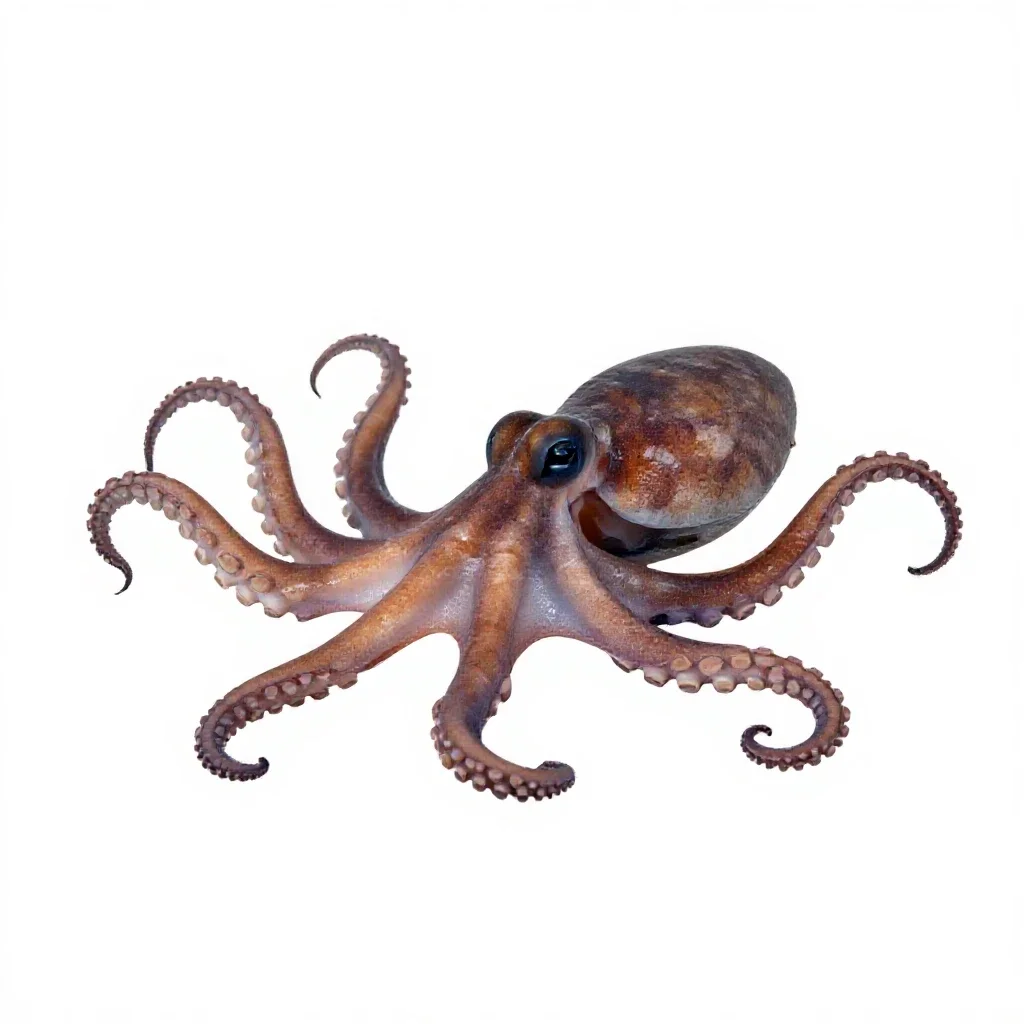 Octopod isolated on a white background
