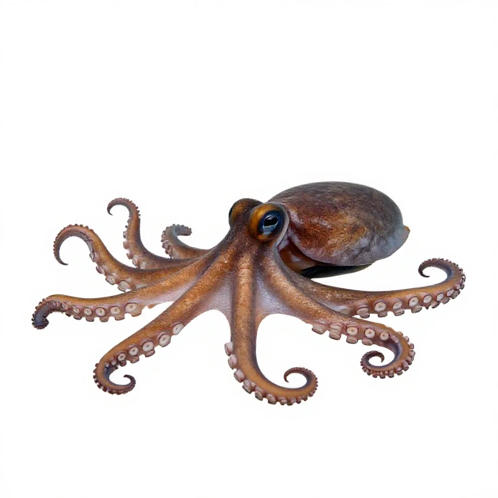 Octopus isolated on a white background