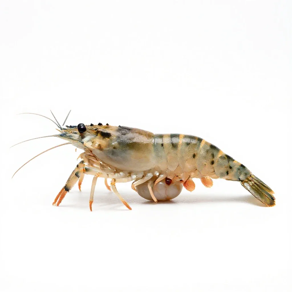 Opossum shrimp isolated on a white background