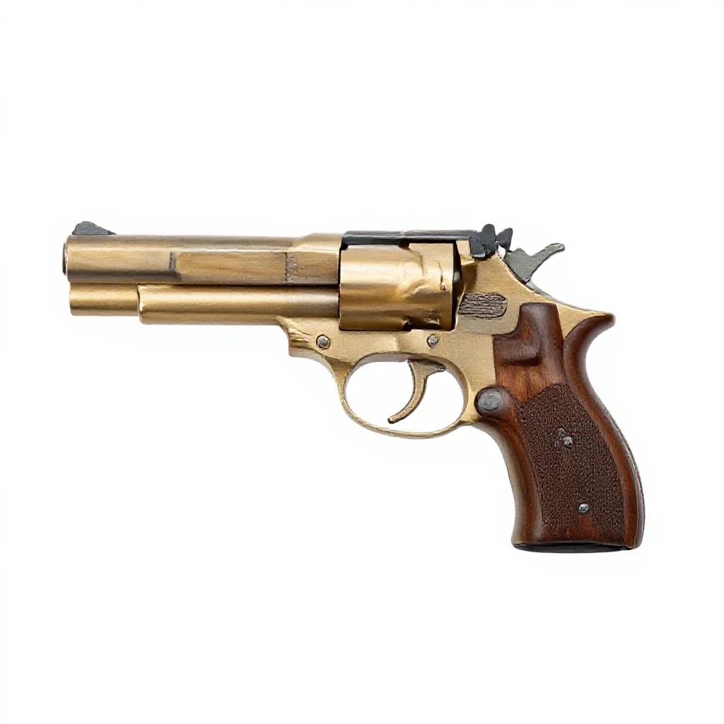 Duelling pistol case isolated on a white background