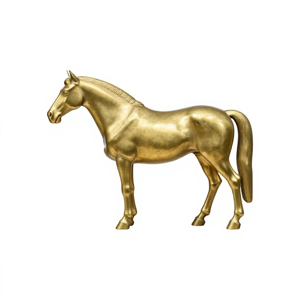 Horse brass set isolated on a white background