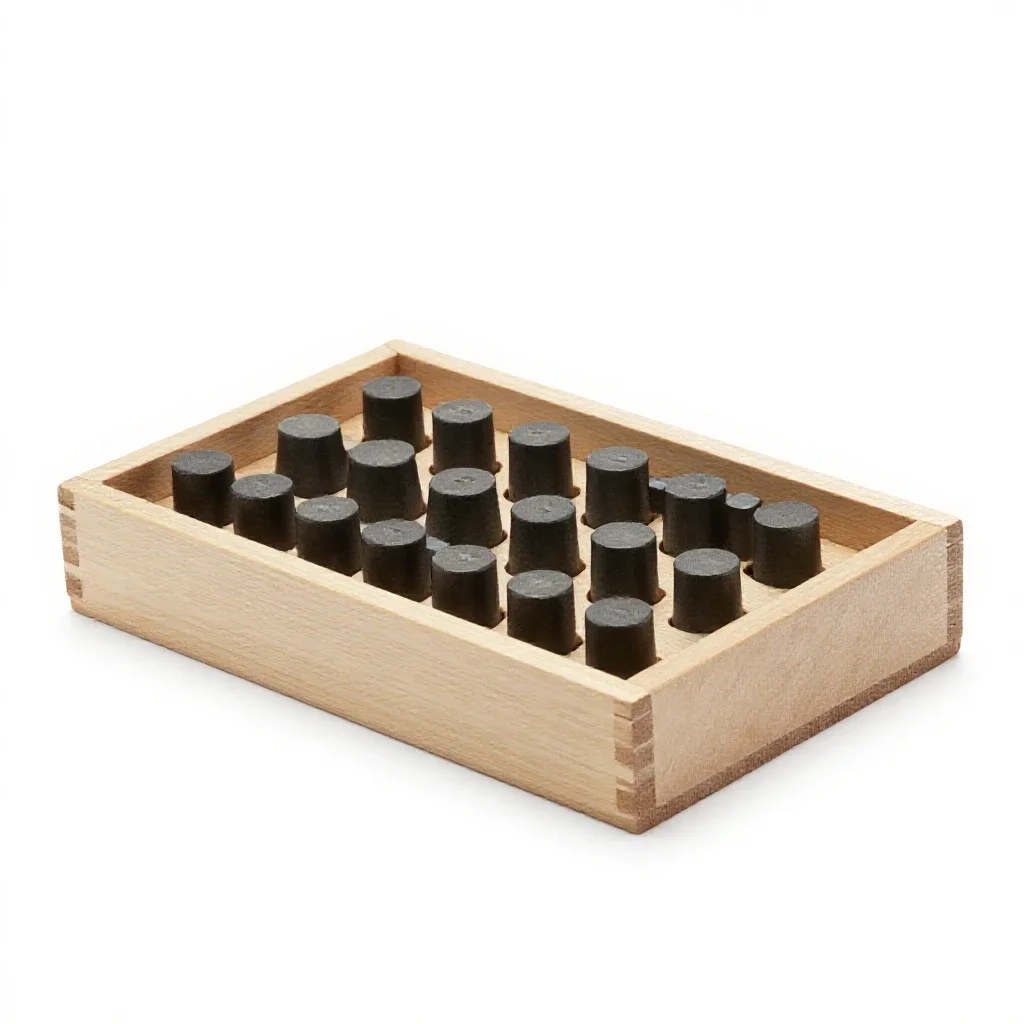 Linotype slug tray isolated on a white background
