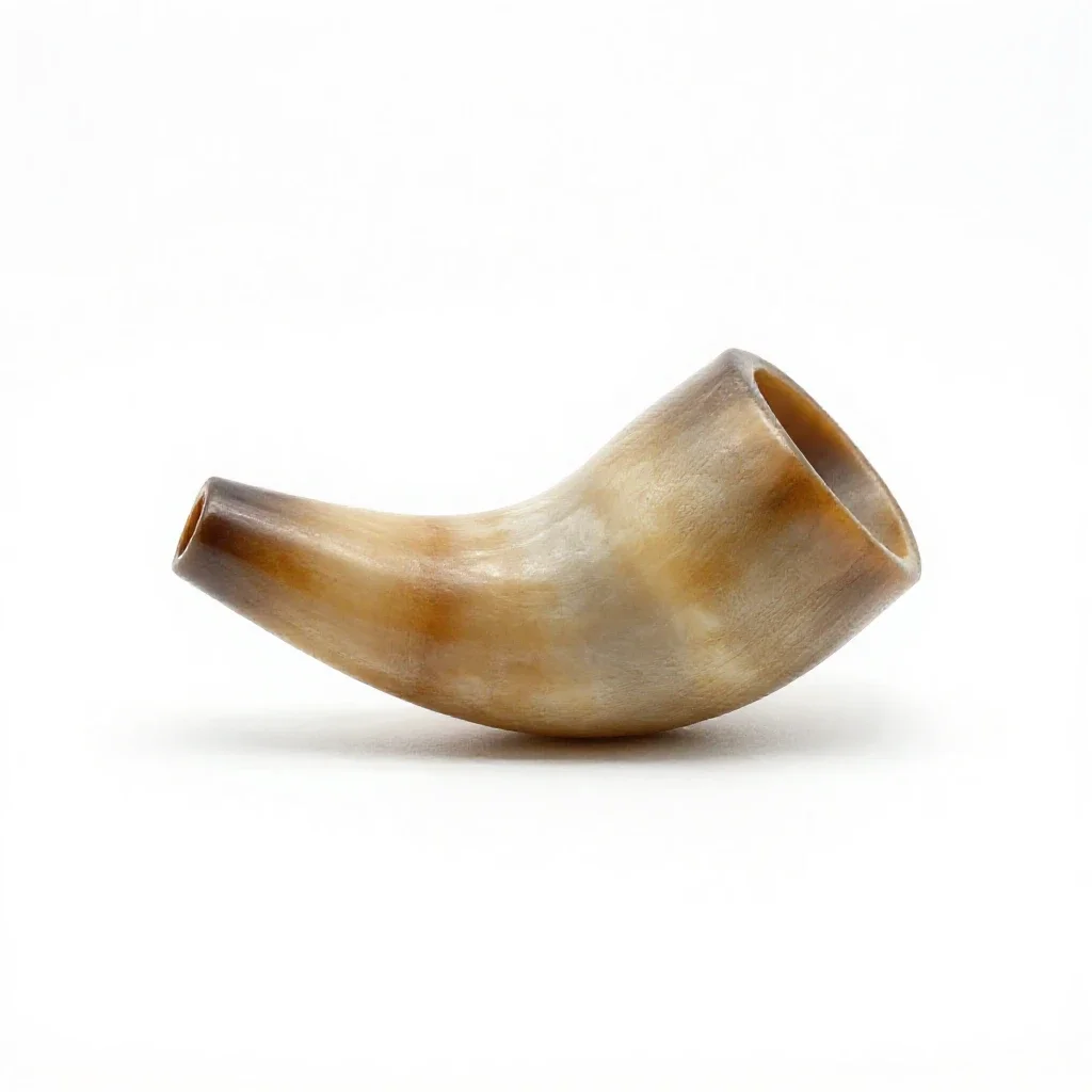 Powder horn isolated on a white background