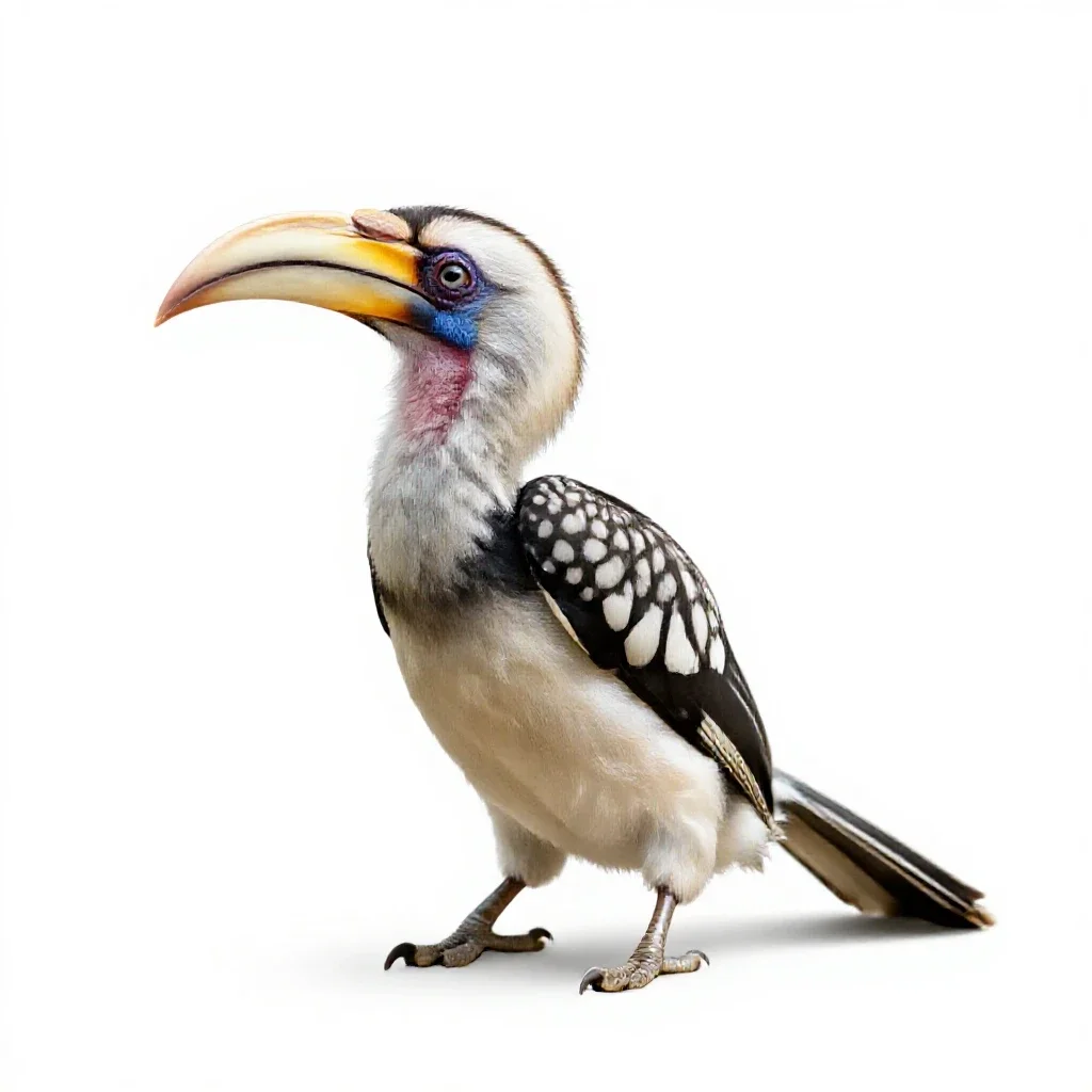 Hornbill isolated on a white background
