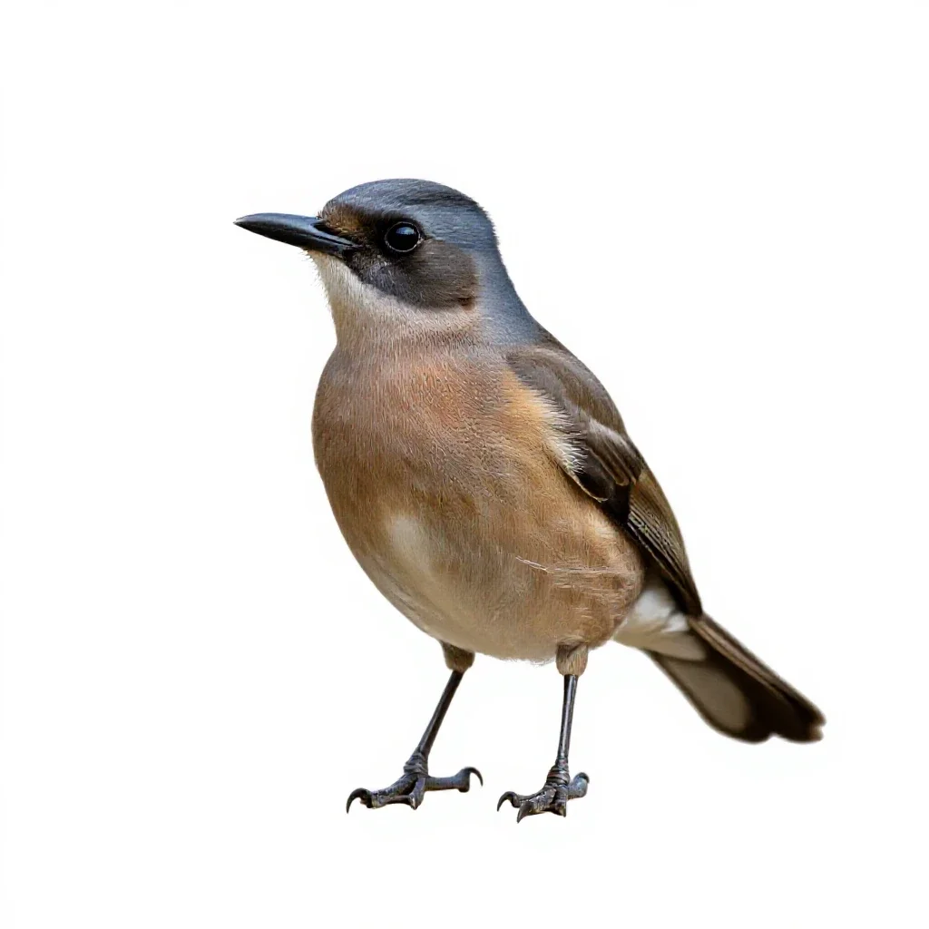 Kingbird isolated on a white background