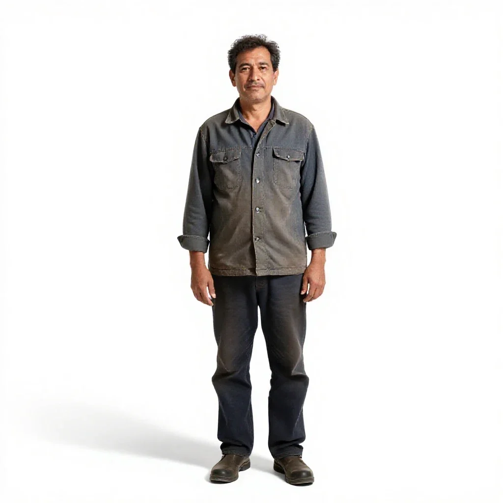 Cobbler at a last isolated on a white background