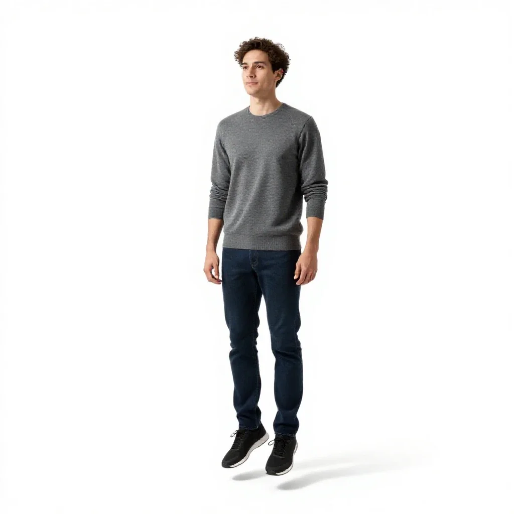 Jump navigator with a neural halo isolated on a white background