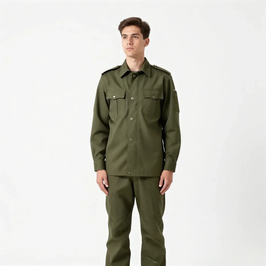 Station quartermaster isolated on a white background