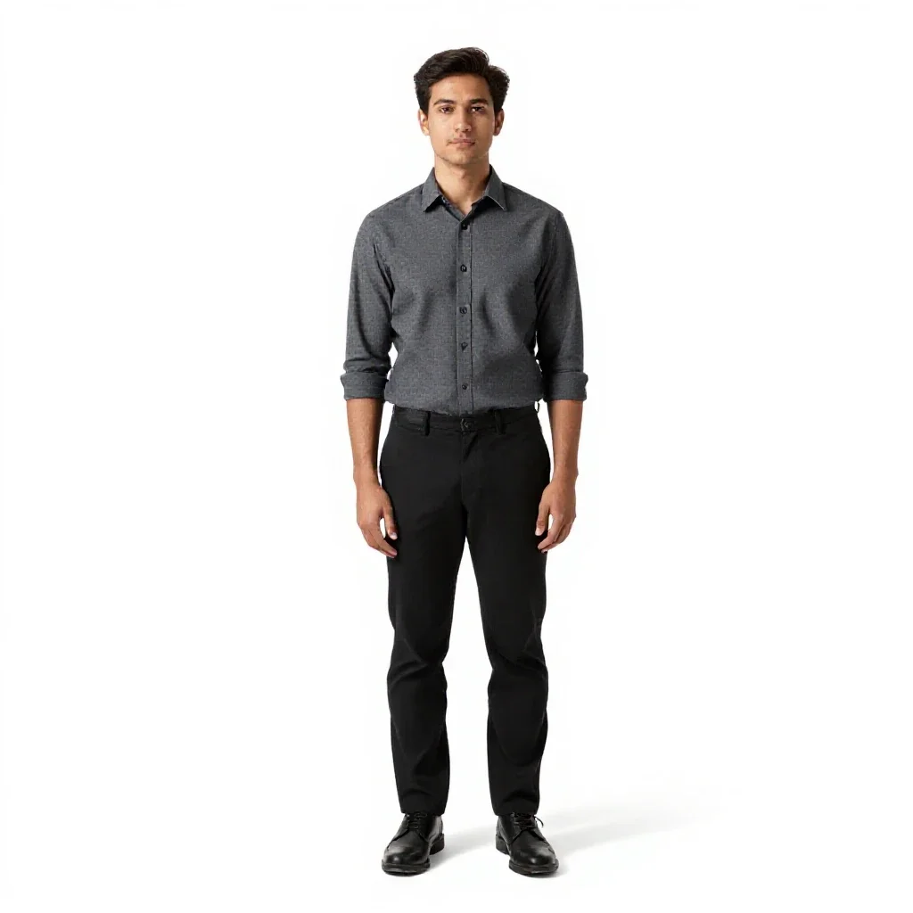 Synthetic companion with matte skin isolated on a white background