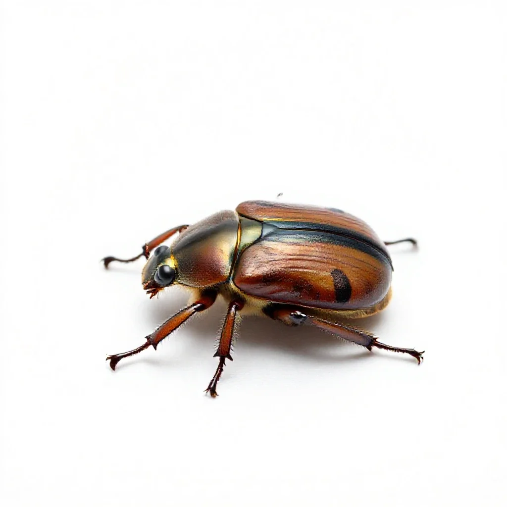 Clockwork beetle isolated on a white background