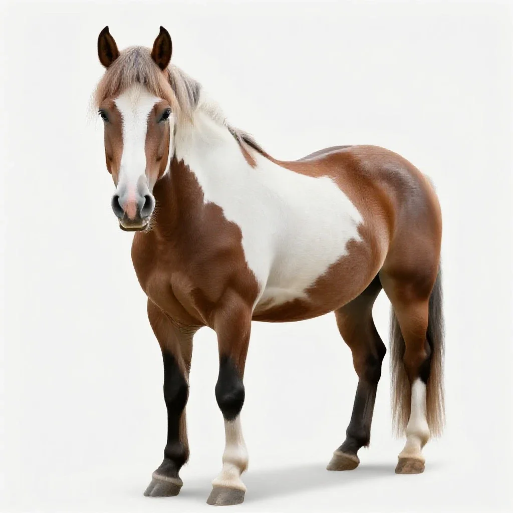 Shire horse isolated on a white background