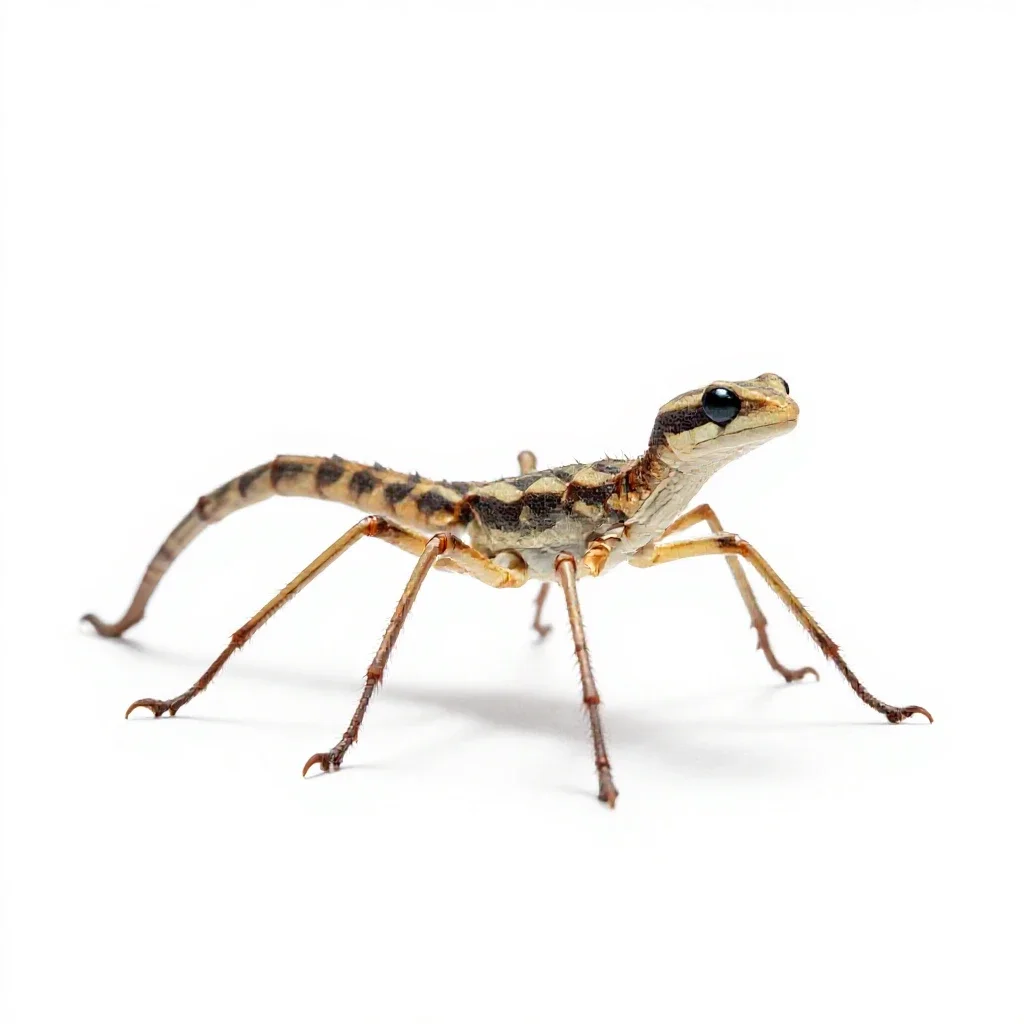 Six-legged desert strider isolated on a white background