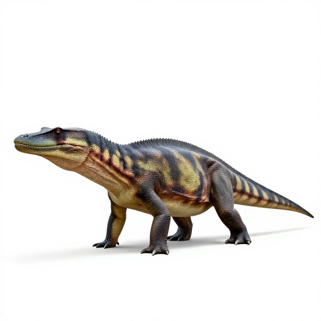 Mosasaurus isolated on a white background