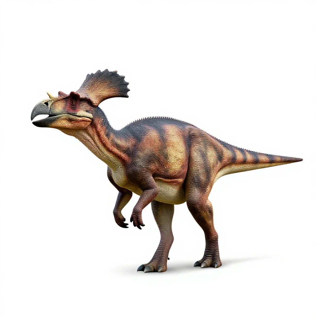 Parasaurolophus isolated on a white background