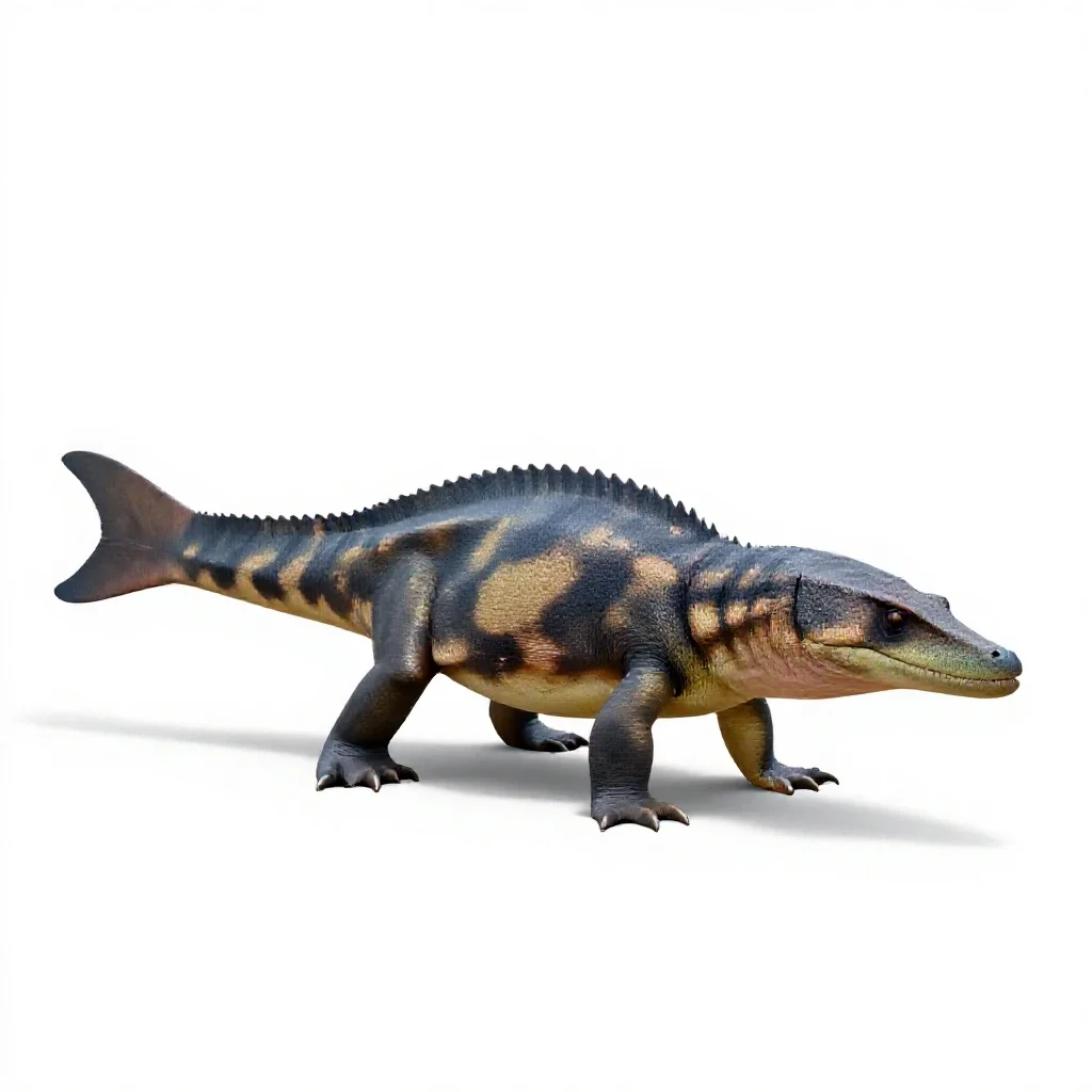 Plesiosaur isolated on a white background