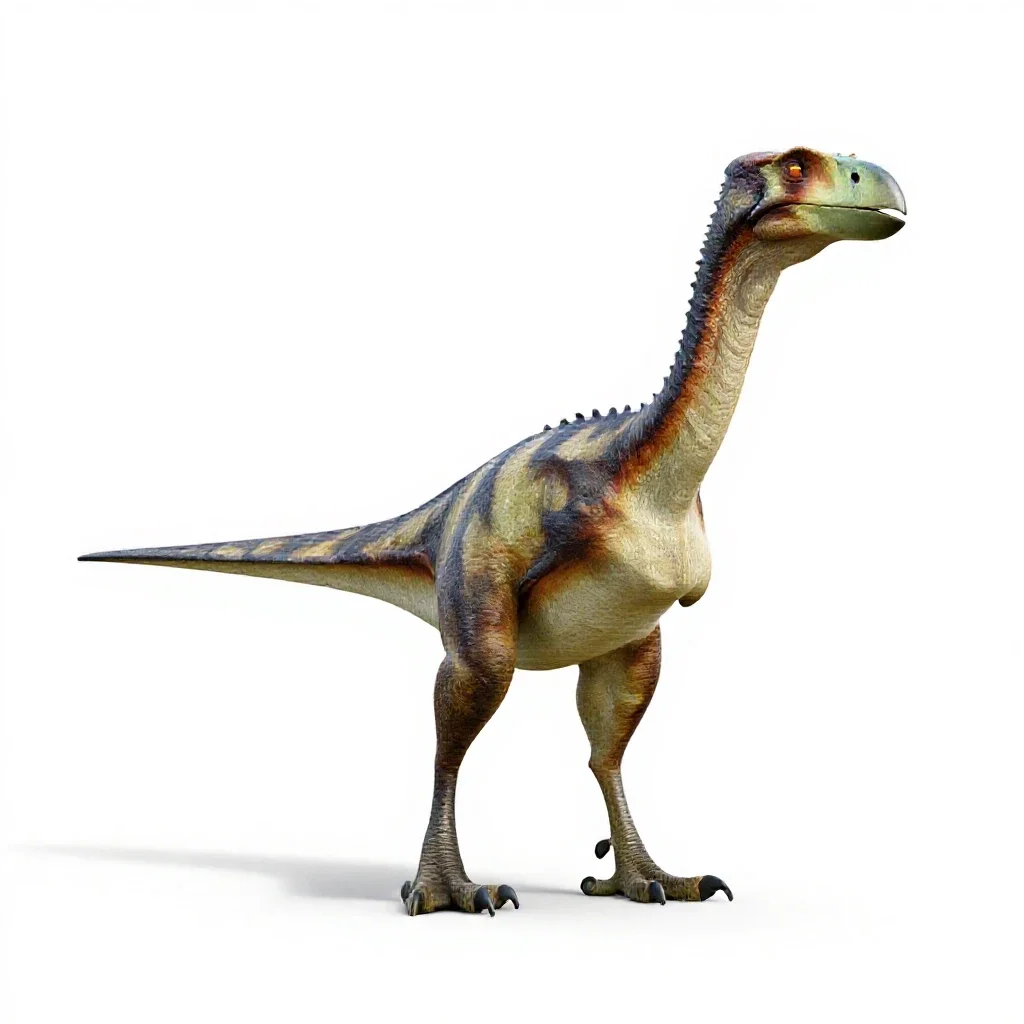 Quetzalcoatlus standing isolated on a white background