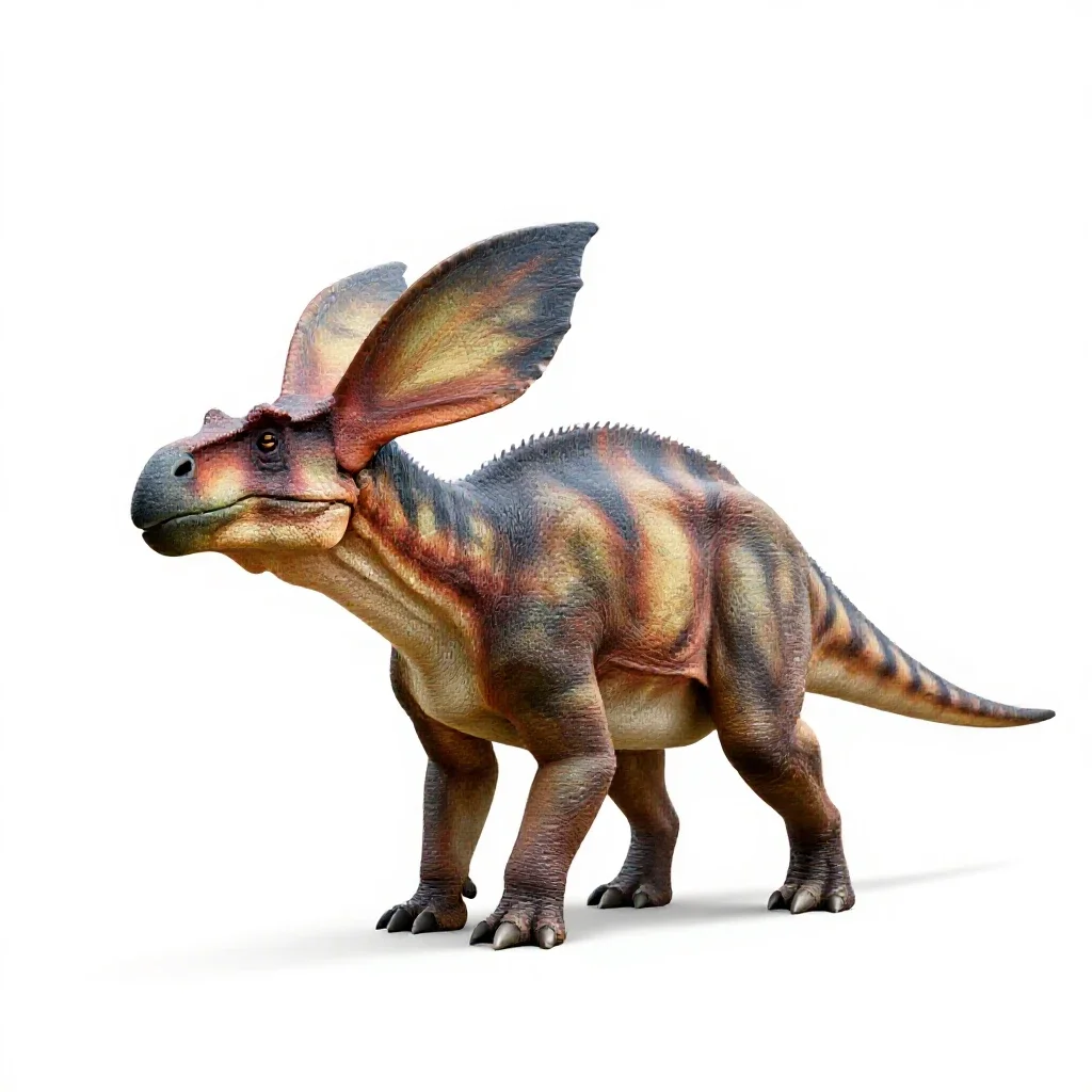 Therizinosaurus isolated on a white background