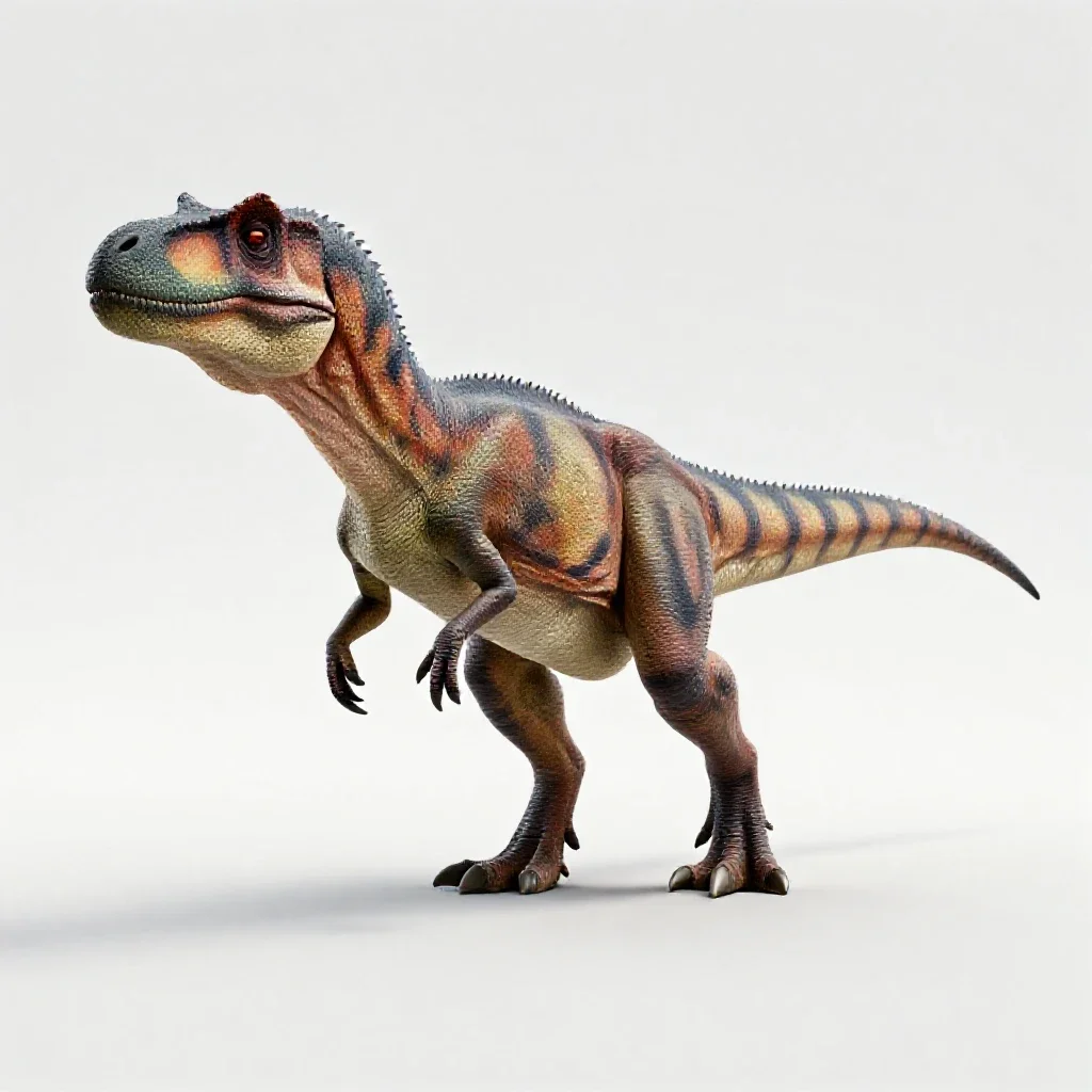 Allosaurus isolated on a white background