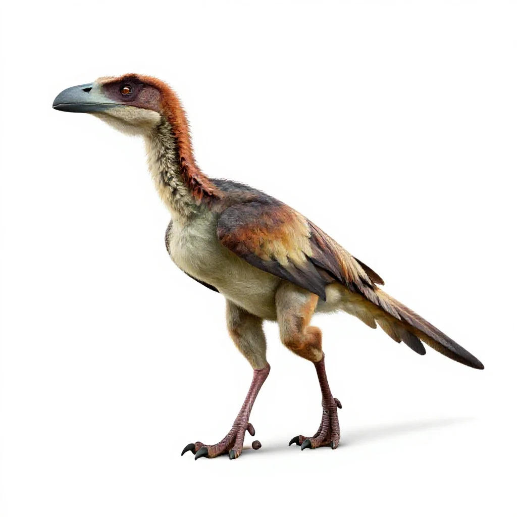 Archaeopteryx isolated on a white background
