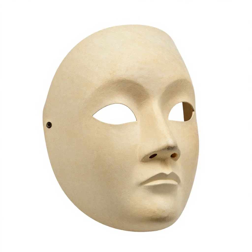 Ceremonial mask isolated on a white background