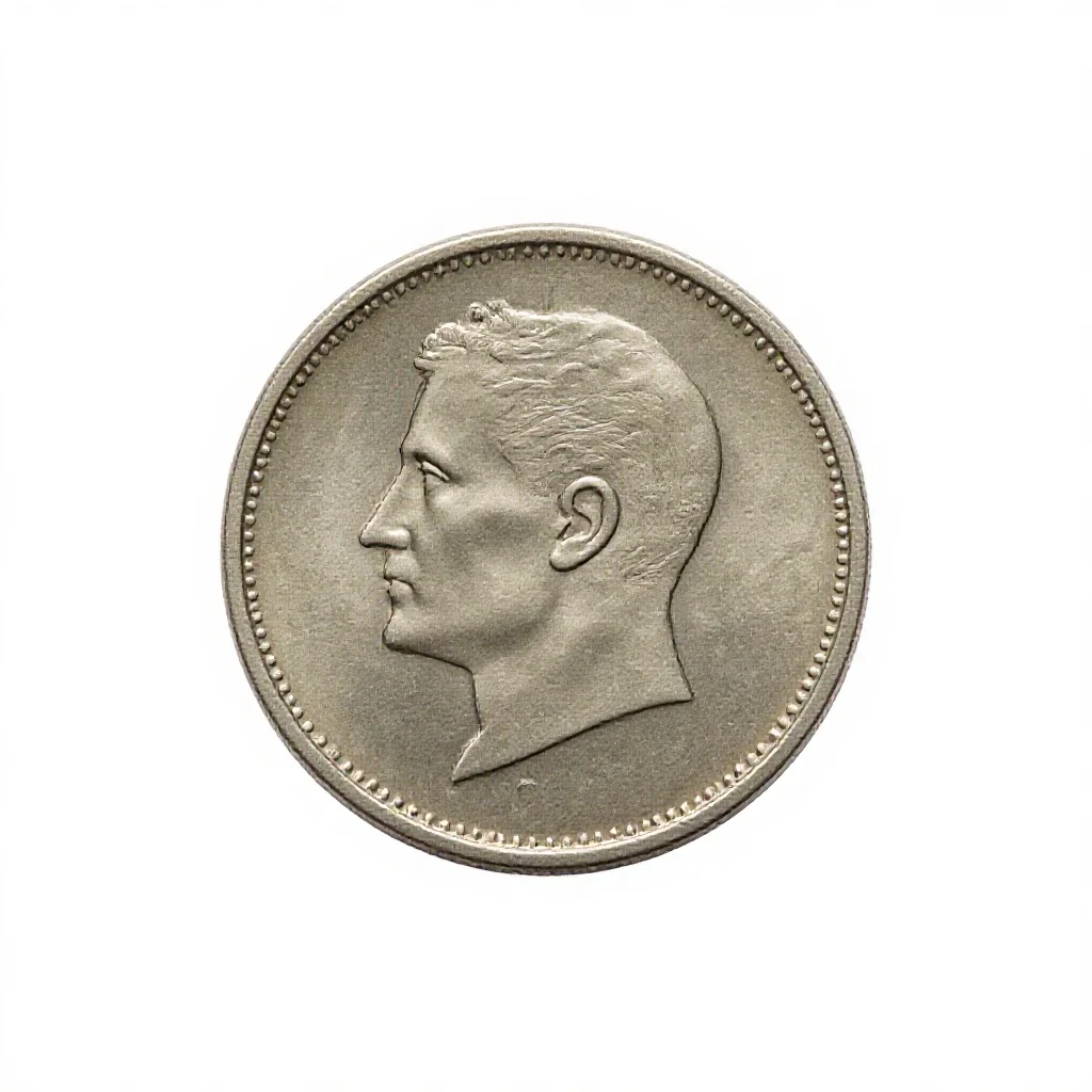 Coin hoard isolated on a white background