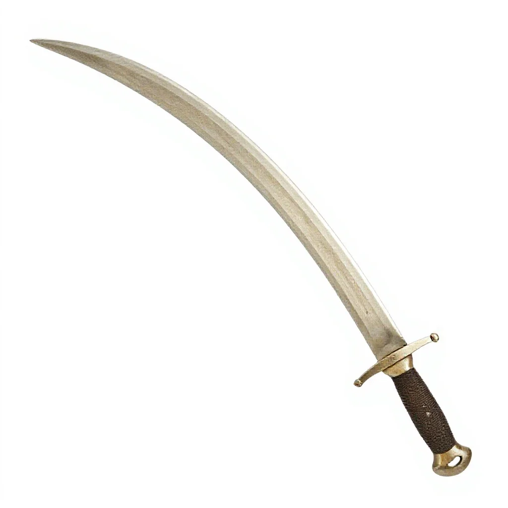 Curved scimitar isolated on a white background