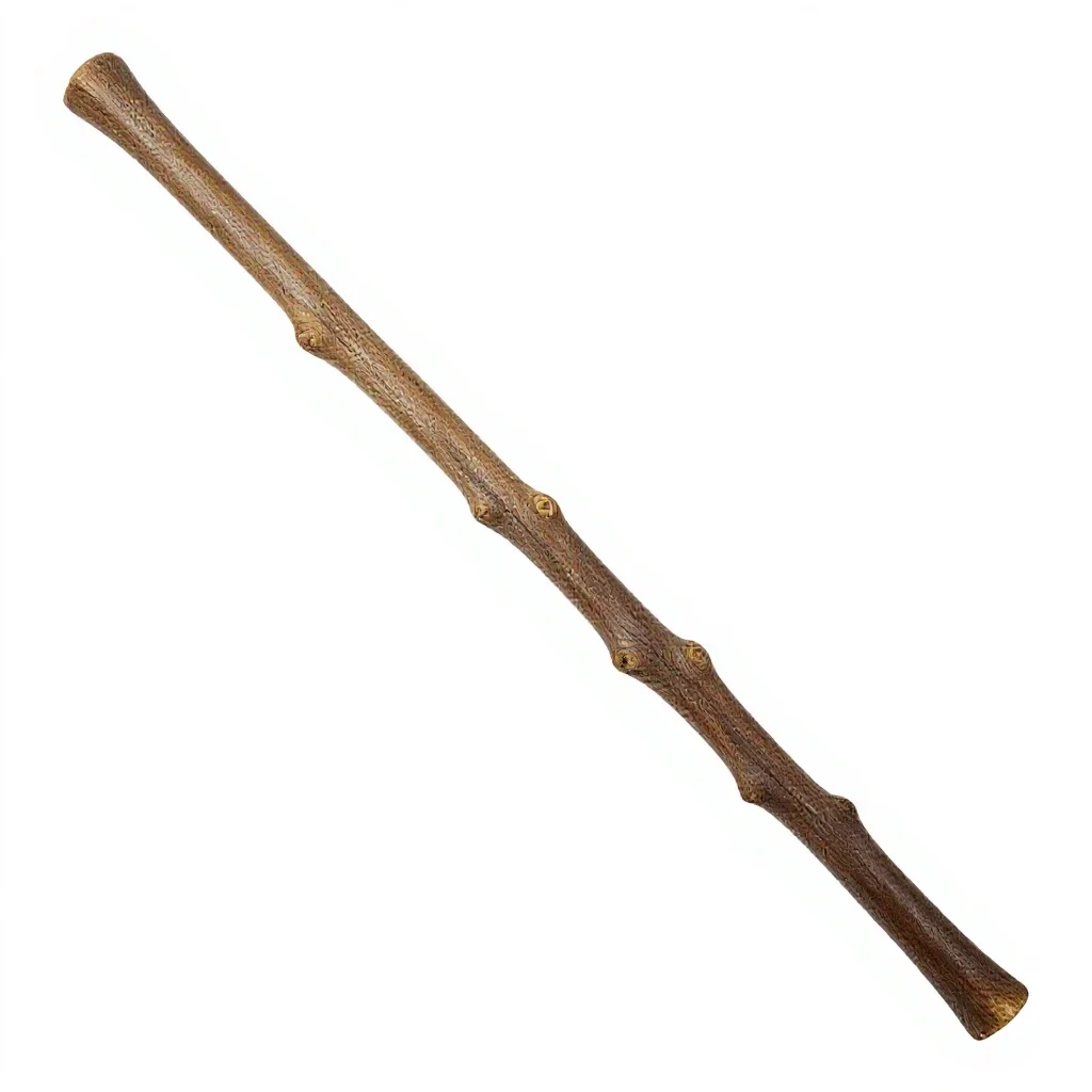 Gnarled wand isolated on a white background