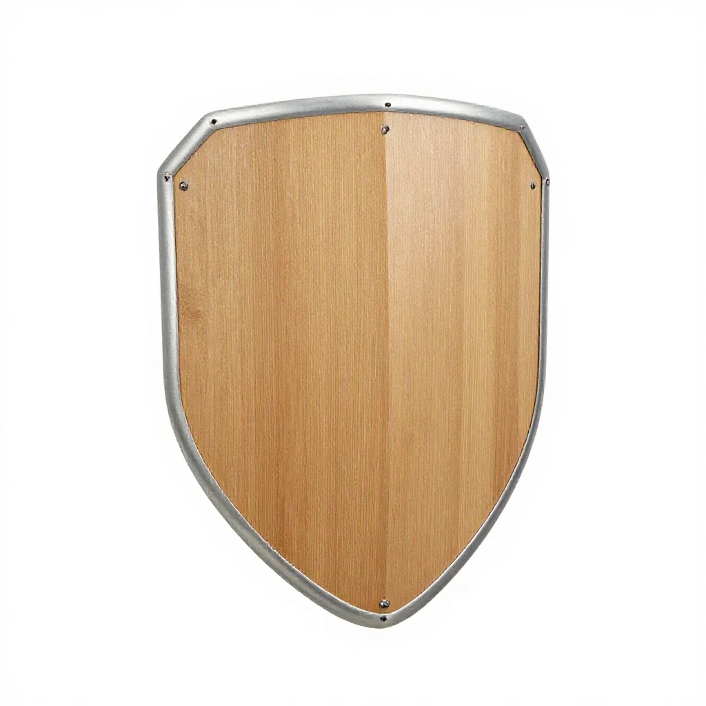 Kite shield isolated on a white background