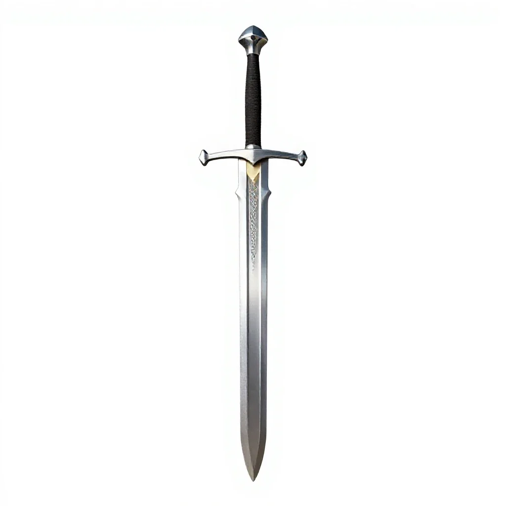 Two-handed greatsword isolated on a white background