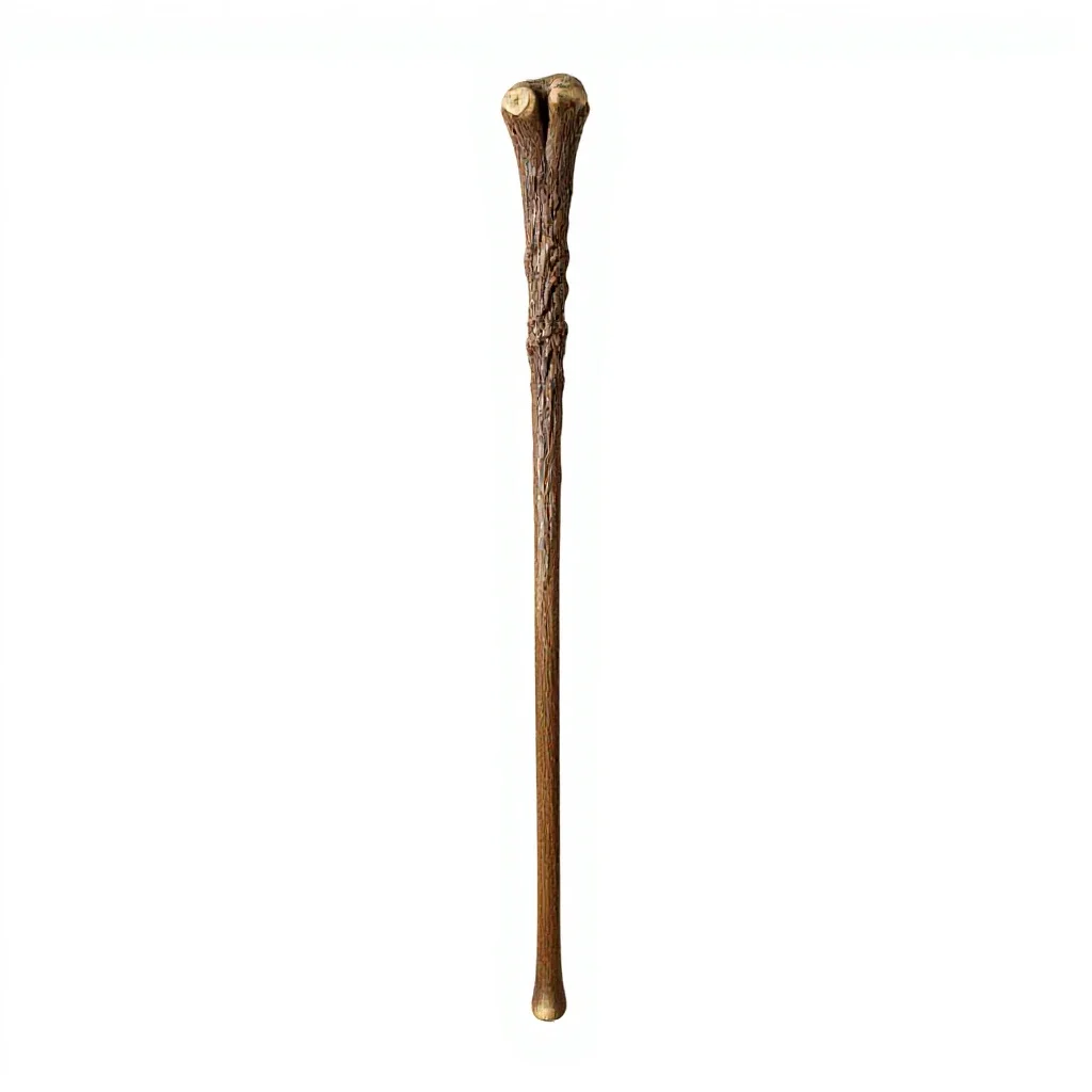Wizard's staff isolated on a white background