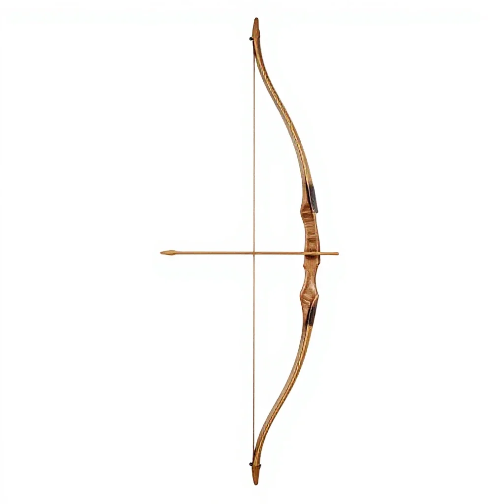 Elven bow isolated on a white background