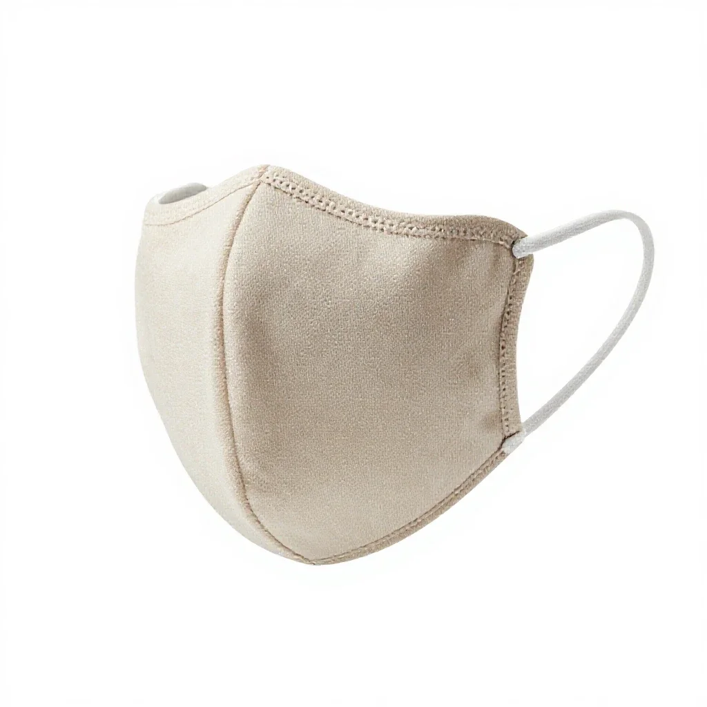 Fabric face mask isolated on a white background