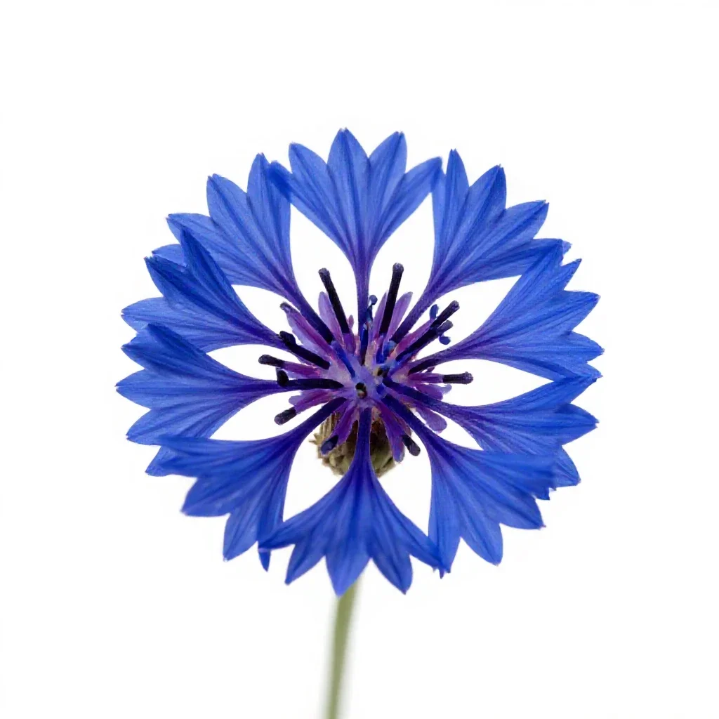 Cornflower isolated on a white background