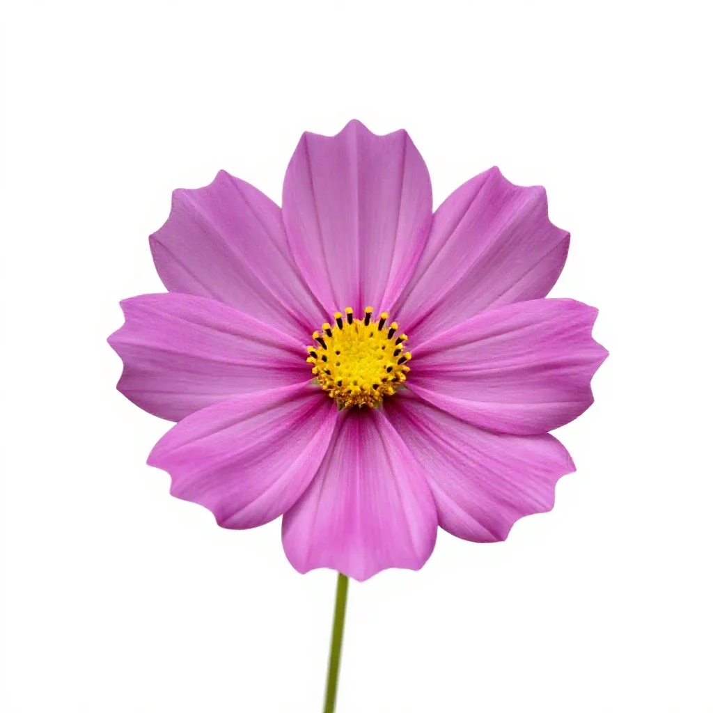 Cosmos flower isolated on a white background