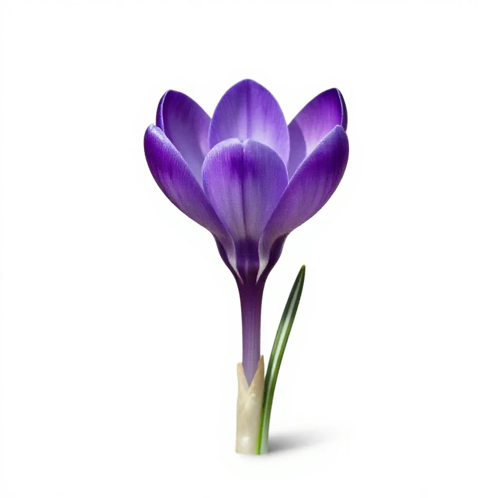 Crocus isolated on a white background