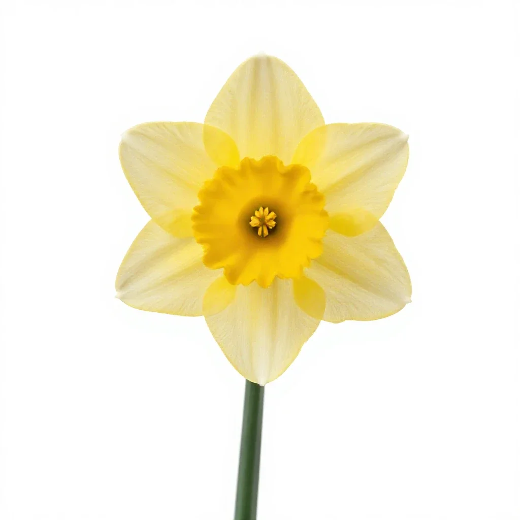 Daffodil isolated on a white background