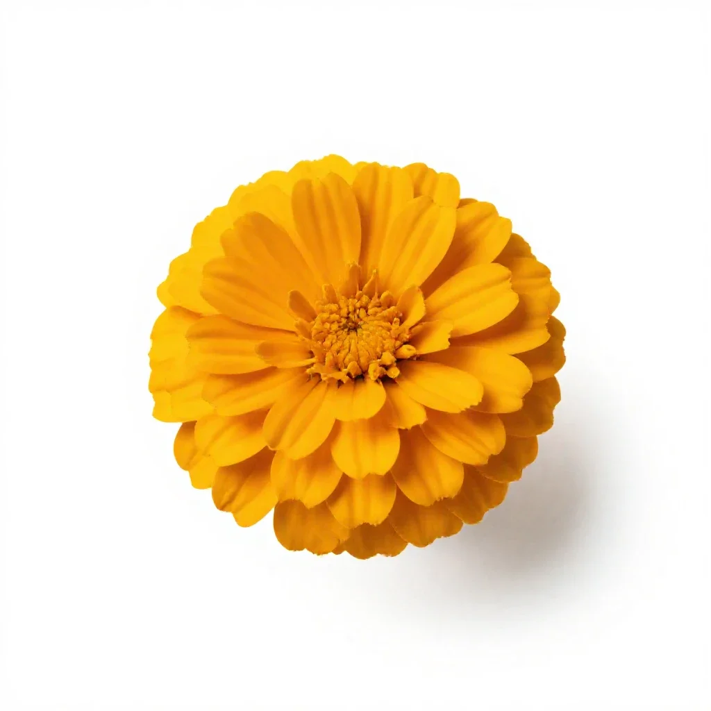 Marigold isolated on a white background