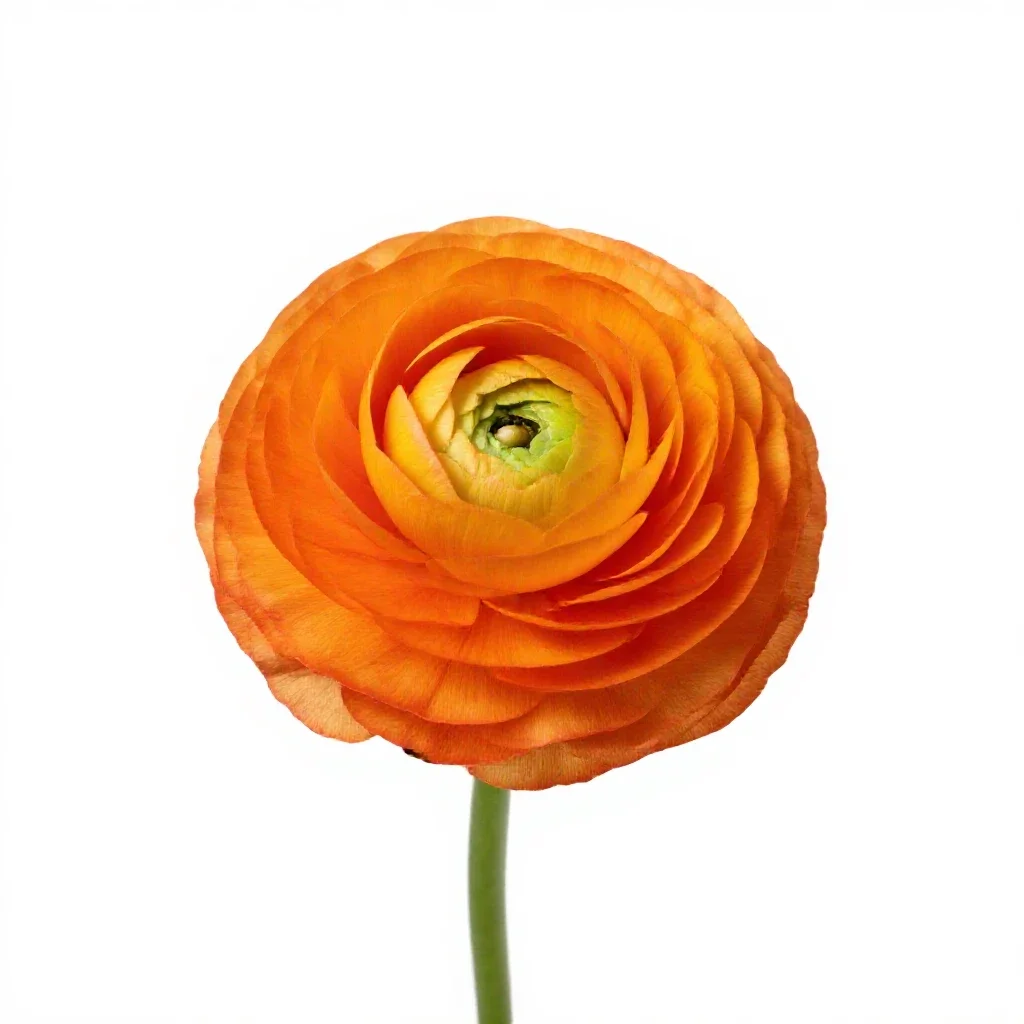 Ranunculus isolated on a white background