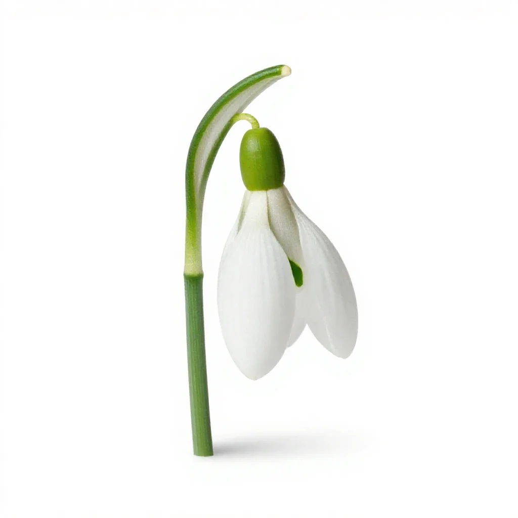 Snowdrop isolated on a white background