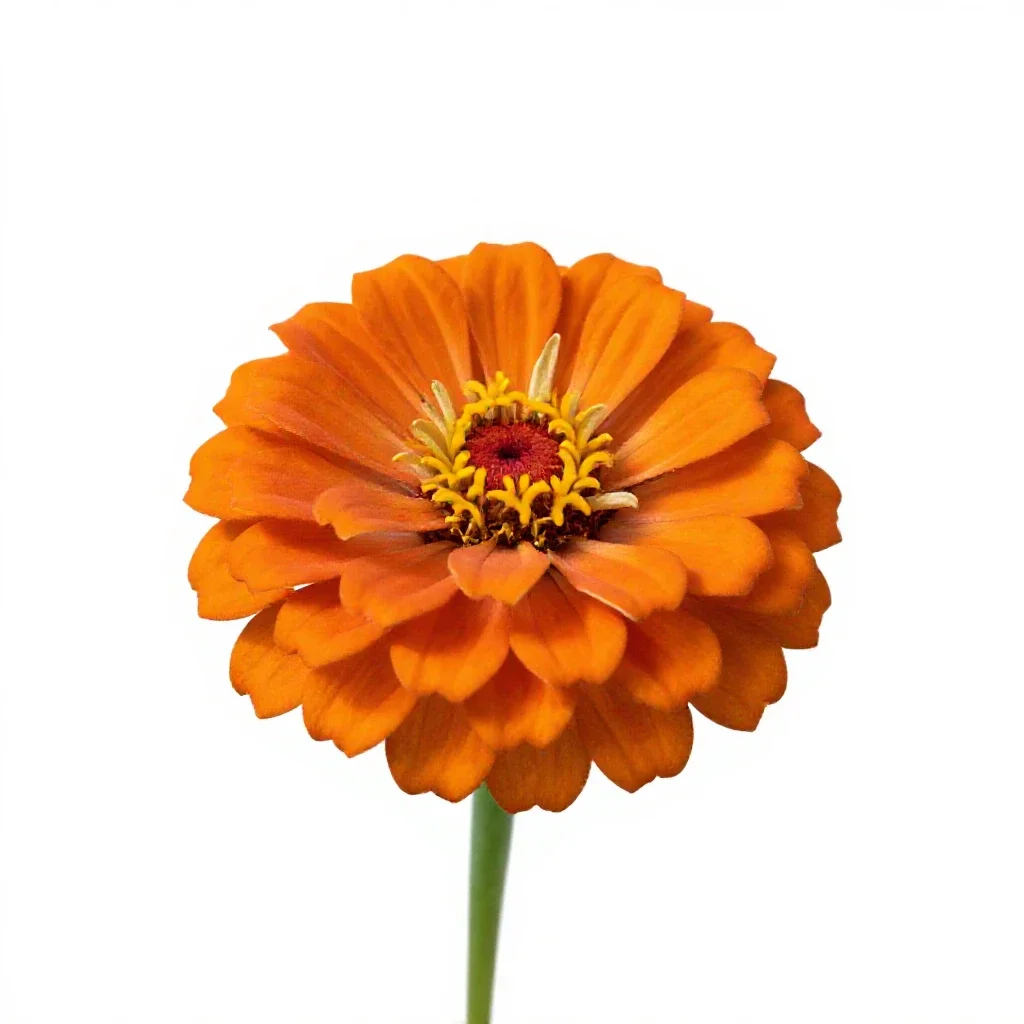 Zinnia isolated on a white background