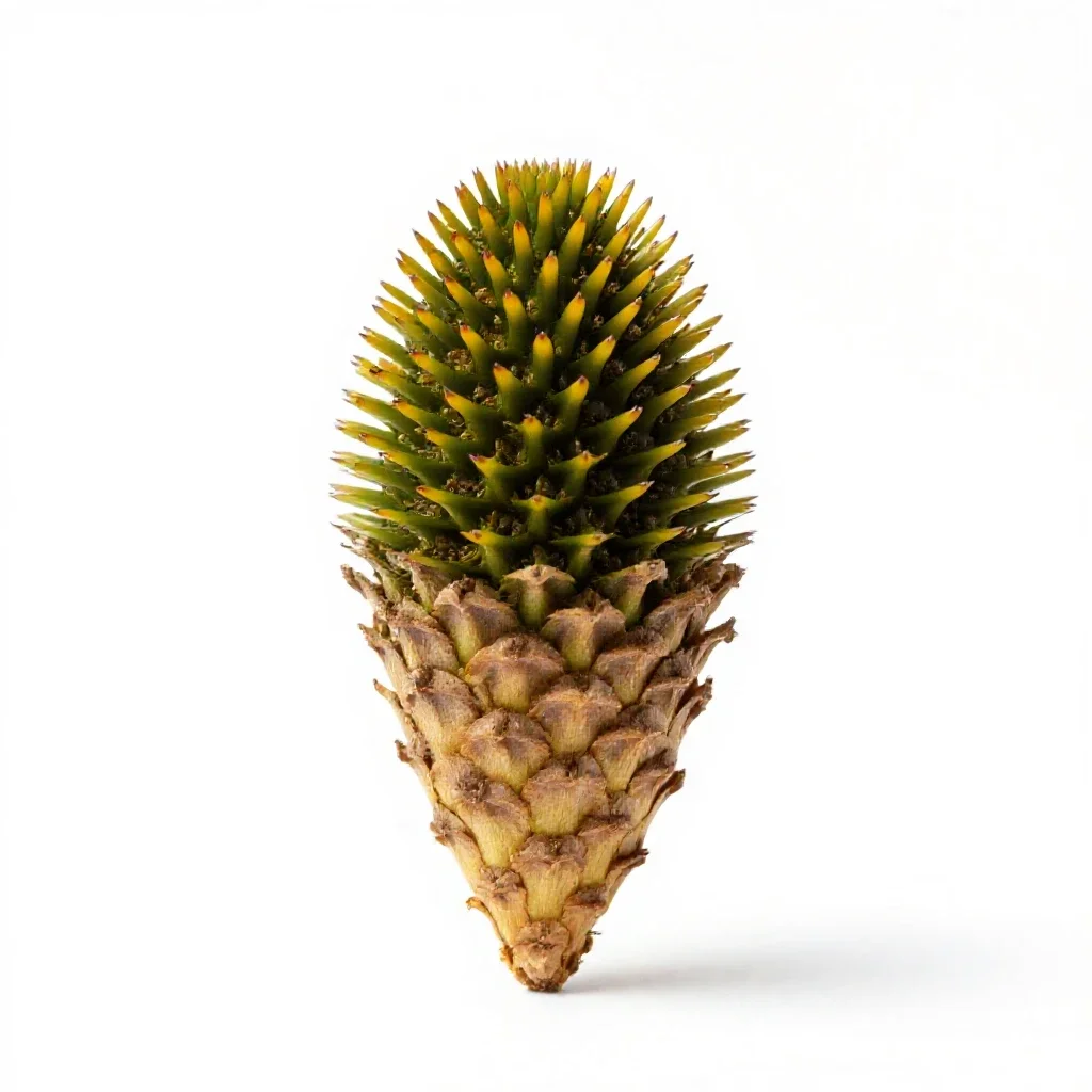 Echinacea cone isolated on a white background